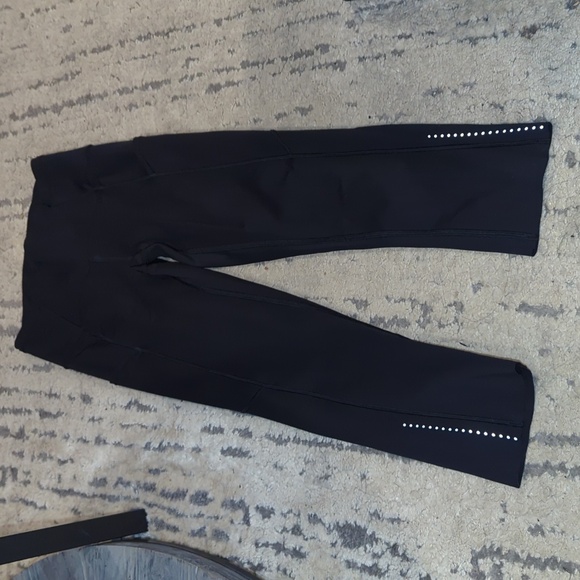 Lululemon Fast & Free Crop II *Nulux 19" Black reflective - Picture 15 of 15